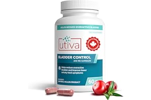 Utiva Bladder Control – Natural Bladder Control Supplement for Overactive Bladder and Lower Urinary Tract Health – Clinically