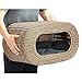Fun Stackable Wicker Cat Hideaway House – Interactive Play Rattan Cat House for Indoor Cats Kitty, Pet Friendly Top/Side House Entry, Cat Bed Enclosedthumb 1