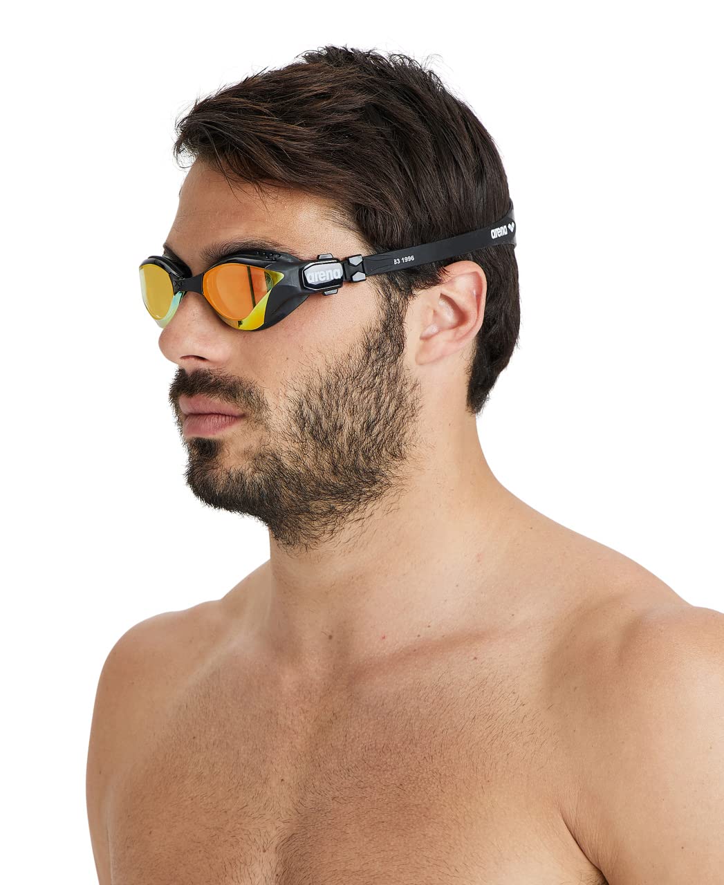 ARENA Unisex Adult Cobra Tri Swimming Goggles for Triathlon and Fitness Swipe Anti-Fog Wide Vision Mirror Lens