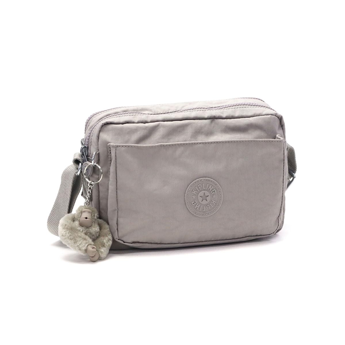 Kipling ABANU M Medium crossbody, Grey Gris (Grey)