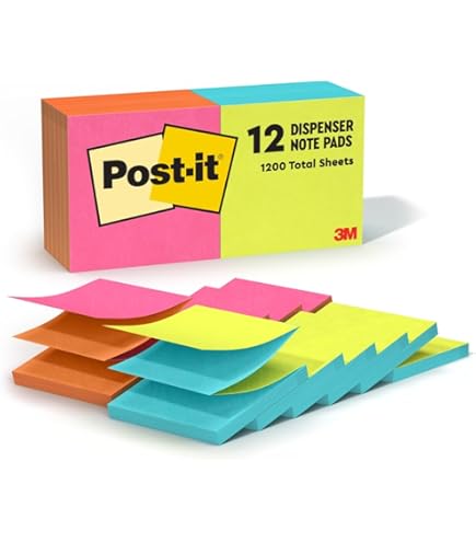 Lot De 3 Recharges Adhésives Pop Up — 3x3 Feuilles, 6 Blocs, Couleur Verte — Notes Autocollantes Pour Bureau