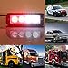 Auto Led Light,Gledto 4 LEDs 4W Law Enforcement Waterproof Emergency Hazard Warning Flashing Car SUV Truck Vehicle Construction LED Top Roof Mini Bar Strobe Light (Red and White)