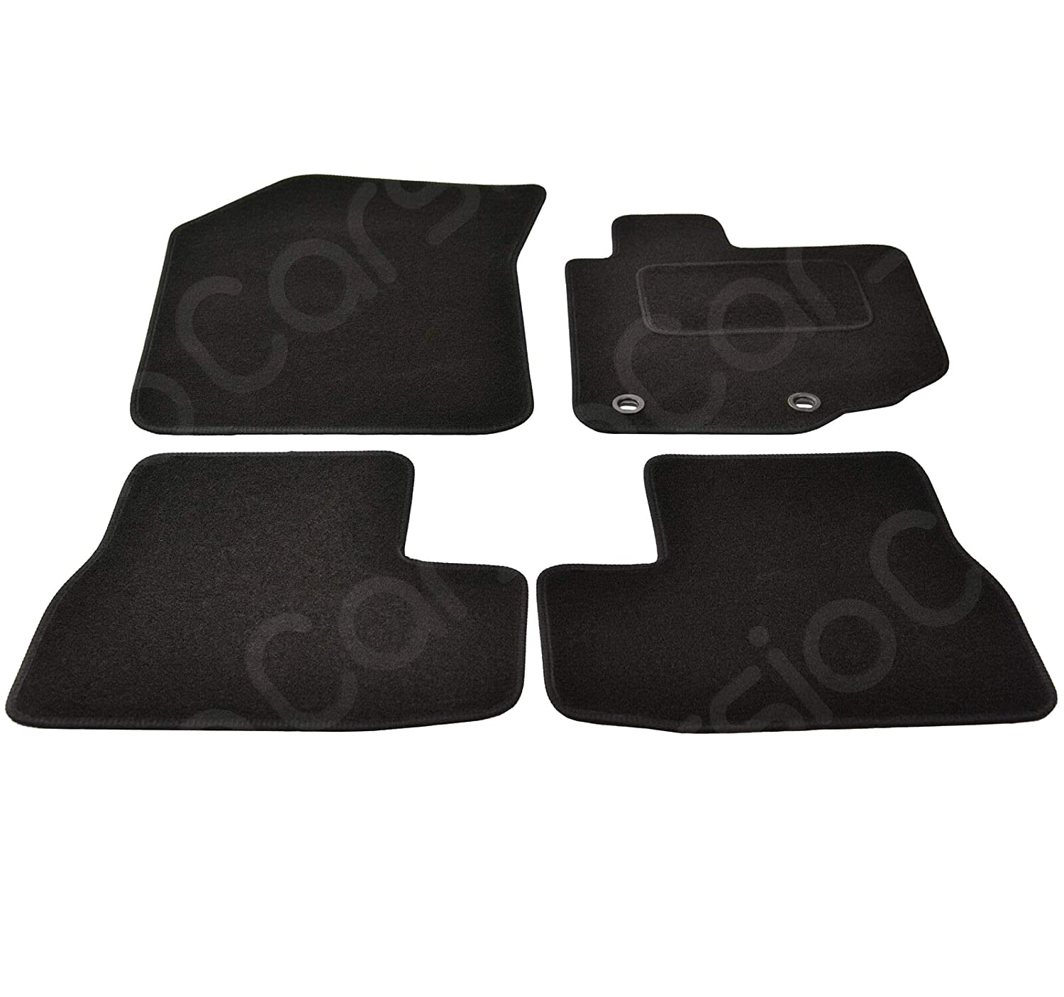 Carsio Carpet Car Mats For Suzuki Splash 2008 2016 4 Piece Set Tailored Fit Floor Mat Complete Accessory Black Custom Fitted - All Weather, Anti-Slip Backing & Black Trim