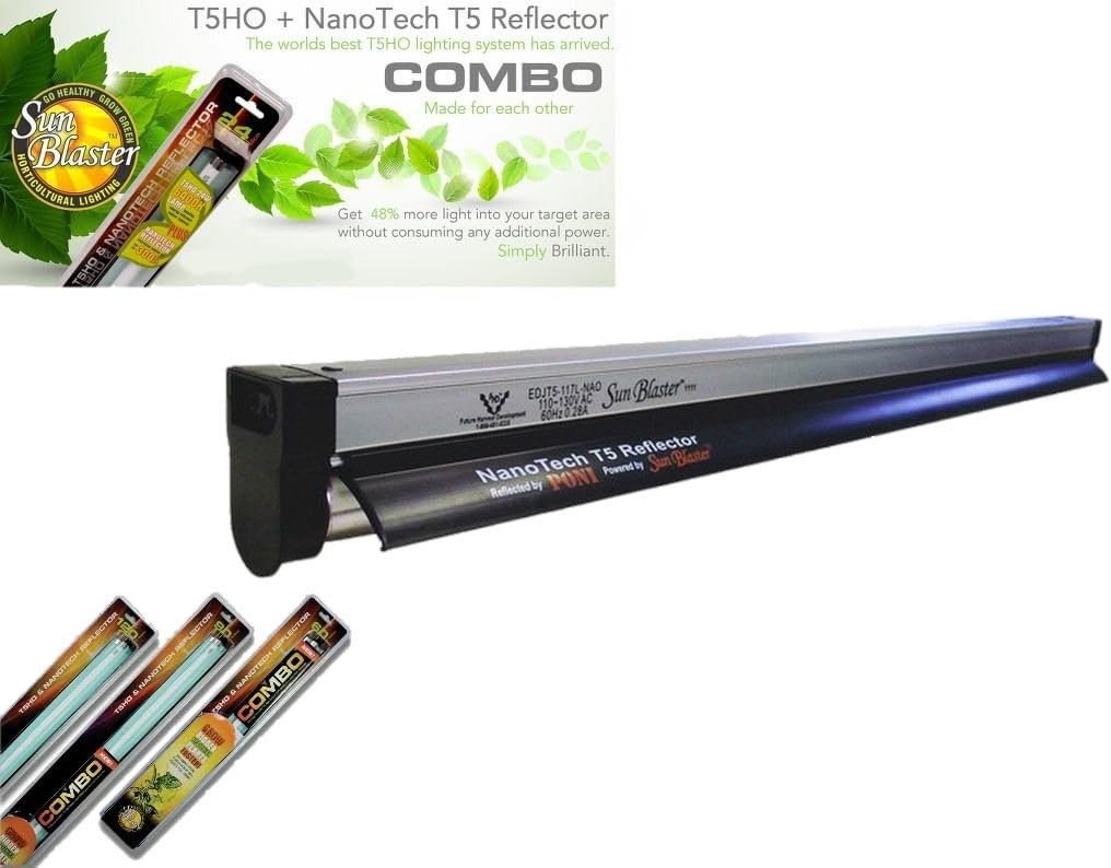 Sunblaster T5 Nano Propagation Grow Light for Cuttings Clones Seeds All Sizes (54w - 120cm)