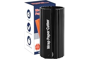 WAMTHUS Wrapping Paper Cutter, Christmas Gift Wrapping Paper Cutter/Kraft Craft Paper Roll Sliding Wrapping Paper Cutter Tool Tube/Easy Quick/Prevent Cuts Creative Holiday Paper Roll Cutter