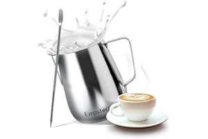 EMPSTORM Espresso Machine 20 Bar, 2 in 1 Espresso Maker with Milk Frother Steam Wand - Espresso Accessories Stainless Steel Milk Frothing Pitcher 12OZ(350ml) with Decorating Pen