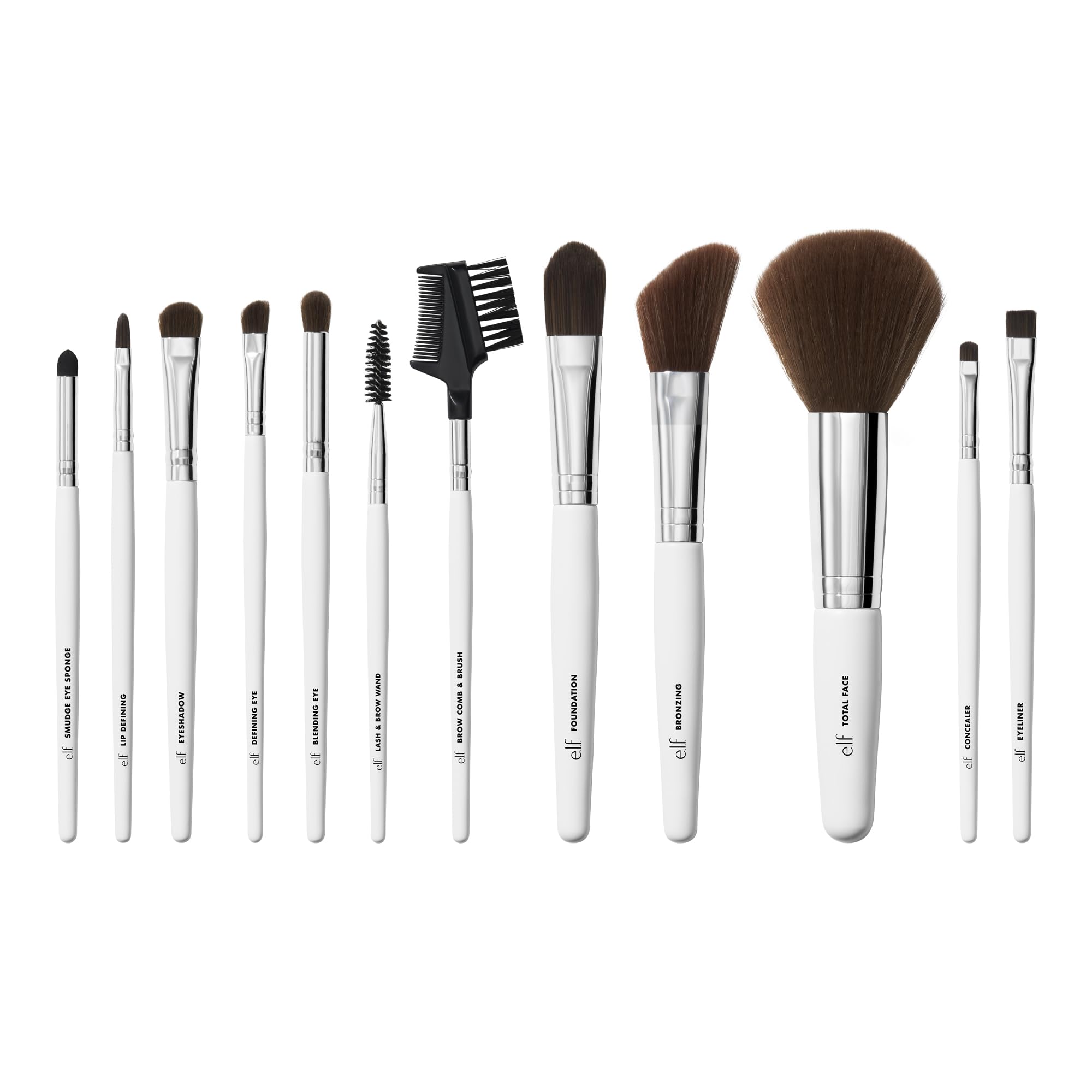 Photo 1 of e.l.f. Professional Set of 12 Makeup Brushes, Pro-Worthy Makeup Brushes For A Flawless Full-Face Application, Vegan & Cruelty-Free