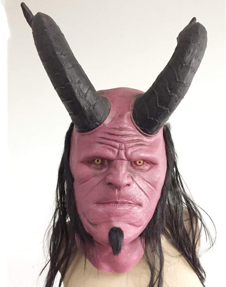 Hellboy Máscara, máscara de látex, for la máscara de Halloween máscara