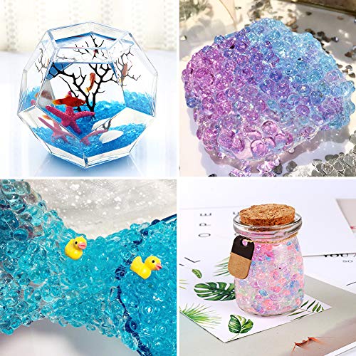 Korlon 25 Pack Slime Fishbowl Beads, 10.5 Oz Crunchy Slime Beads Slushie Beads for Homemade Slime, DIY Craft, Doll Filling, Plastic Beads for Crafts (25 Color) - Thumbnail 2