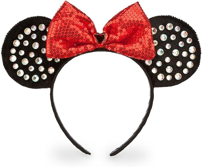 ディズニー Disney アメリカディズニーストア公式 ミニー リボン カチューシャ スパンコール ラインストーン キッズ用 レッド ヘアアクセサリー 並行輸入品 おもちゃ おもちゃ Amazon