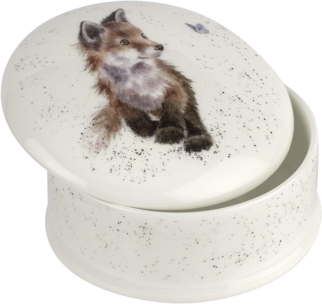 Wrendale Designs - 'Born To Be Wild' Round Lidded Box, Neutral, 8.5cm - Image 3