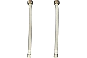 WINDON BAY 3/8 OD x 1/2 FIP stainless steel faucet connector 9 inch 2pk