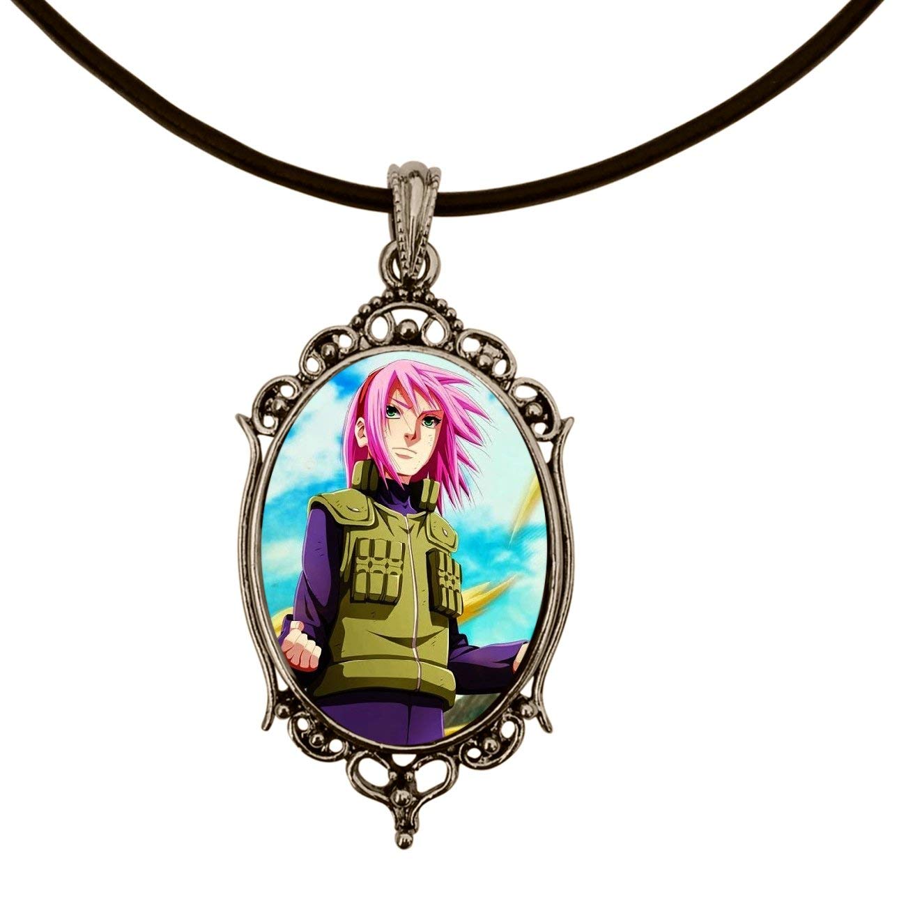 18 Latest Dragonweave Sakura From Naruto Anime Manga Antique Silver Handmade Cameo Pendant On Rope Chain Necklace Clothing Find Your Favorite Here Maaun Net