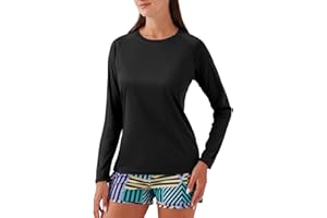 NAVISKIN Women's UPF 50+ Sun Protection Long Sleeve Shirts Rash Guard Shirts Quick Dry Lightweight Hiking Shirts