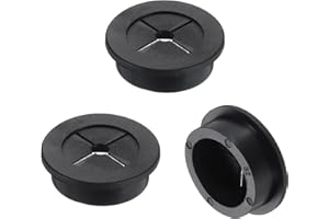 uxcell 3 Pcs Cable Cord Grommet, 1 1/4" Inch (32mm) Desk Grommet Flexible Rubber Grommets Wire Hole Cover Pass Through for Of