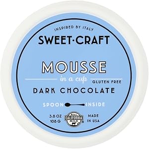 Sweet Craft, Dark Chocolate Mousse Cup, 3.8 Ounce