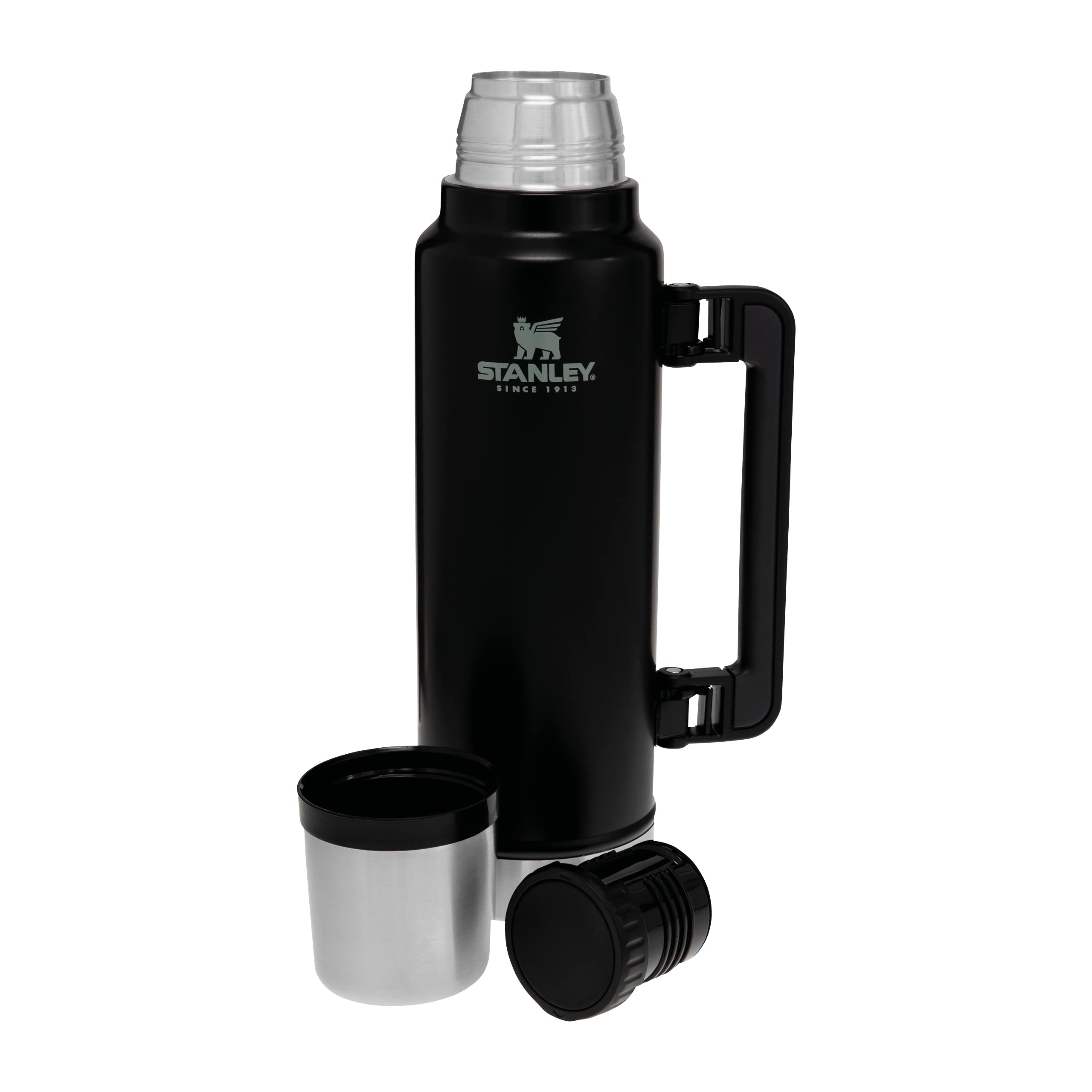 Stanley 1913 Classic Legendary Thermosflasche 1.4L - Thermos Hält 40 Stunden Heiß Oder Kalt - Edelstahl Thermoskanne - BPA-Frei - Spülmaschinenfest - Matte Black 8