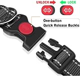 ATETEO Reflective Adjustable Dog Collar with Neoprene Padding Black S 9-14.2 in view 4