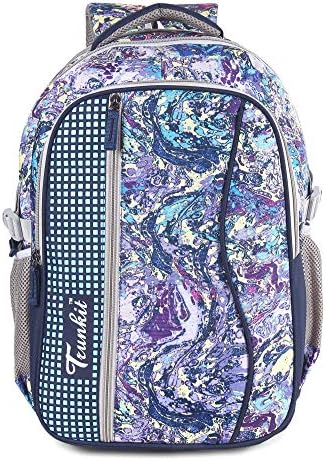 Waterproof Polyster Printed 30 L Bag Backpack for School, College, Laptop (Brown & White)