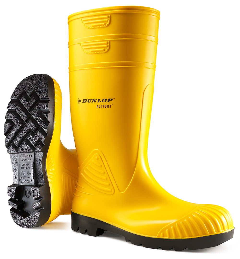 DUNLOP ACIFORT HEAVY DUTY YELLOW 12