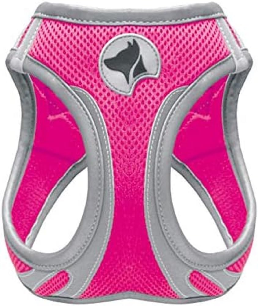 Croci Hiking Reflective Dog Harness, Size XS, fuchsia
