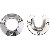 Closet Pro HD CD-0010-CH Heavy Duty Closet Pole Sockets, Chrome