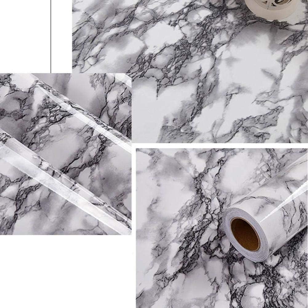 WAWDH Wallpaper Self Adhesive Home Wall Sticker Kitchen Oil Proof Stickers Vinyl Waterproof Windowsill Furniture Table Marble Wall Sticker Mural 3Mx40M