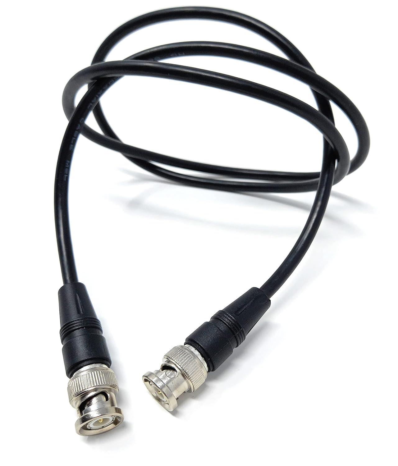 DRUT 50cm BNC Male to BNC Male Coax Lead 50 Ohm RG58/58U Coaxial Cable for Analogue and Serial Digital Interface Video Signals and CCTV Camera Equipment 1.6ft