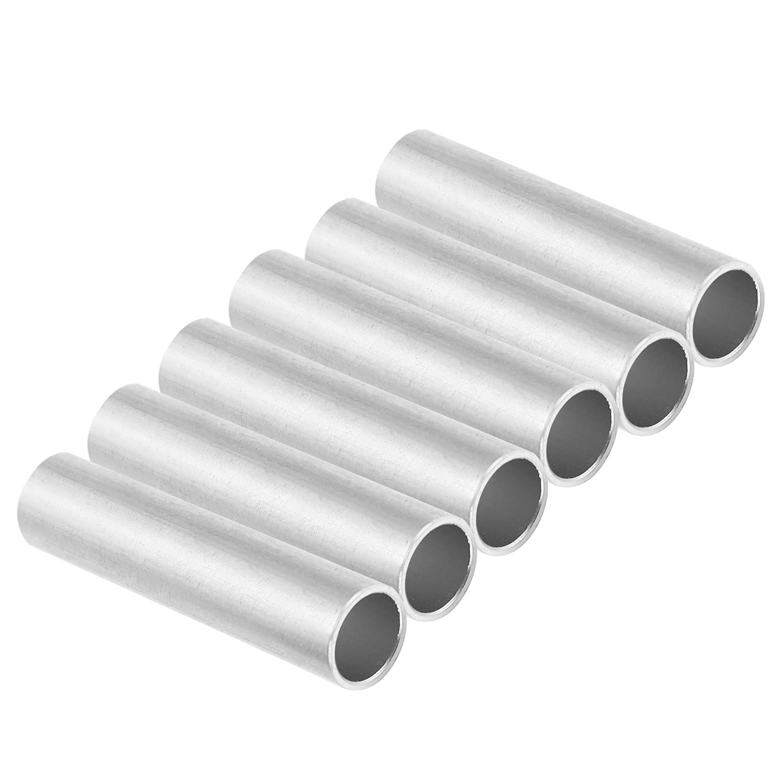 10Pcs Round Aluminum Tubes, 10mm ID x 12mm OD, 50mm/2in Long (50 x 12 x 10 mm)