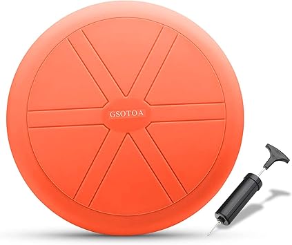 Amazon Gsotoa バランスディスク バランスクッション 体幹トレーニング 35cm フィットネス ダイエット ポンプ付き 厚い アンチバースト 35cm オレンジ Gsotoa バランスディスク ボード