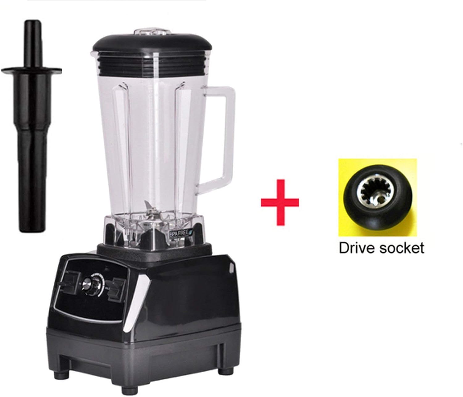 2200W 3Hp 2L G5200 High Power Commercial Home Professional Smoothies Power Blender Food Mixer Juicer Fruit Processor,Black Extra Driver,Eu Plug