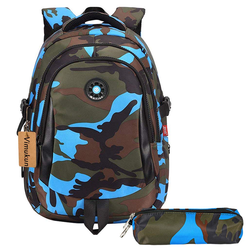 Vimukun Children Backpack Boy, Teenager Camouflage School Bag , Primary
