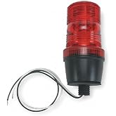 Warning Light, Strobe Tube, Red, 120VAC
