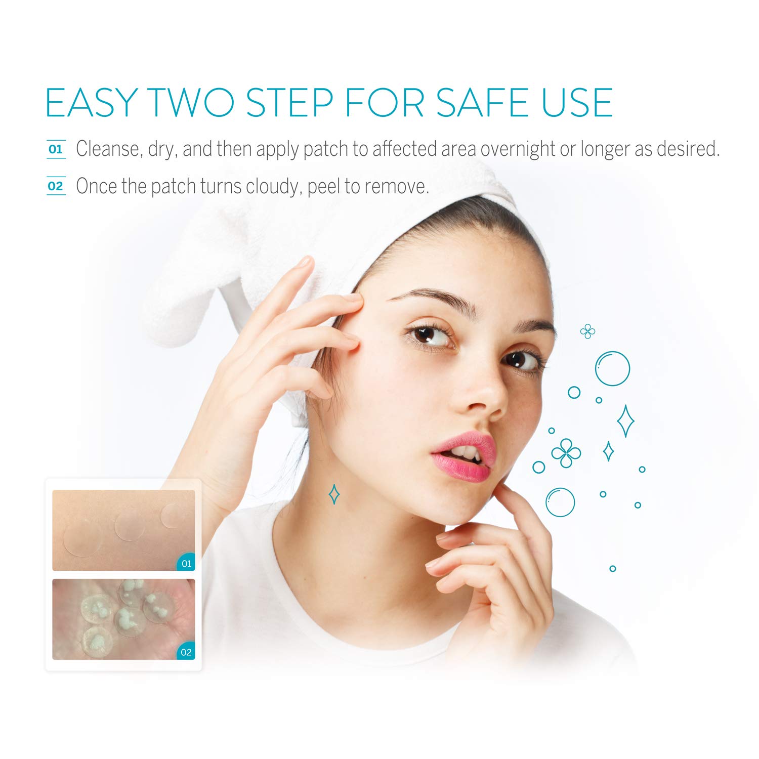 Avarelle Acne Absorbing Cover Patch Hydrocolloid Spot Treatment with Tea Tree Oil, Calendula Oil and Cica, Vegan, Cruelty Free Certified (40 Count): Beauty