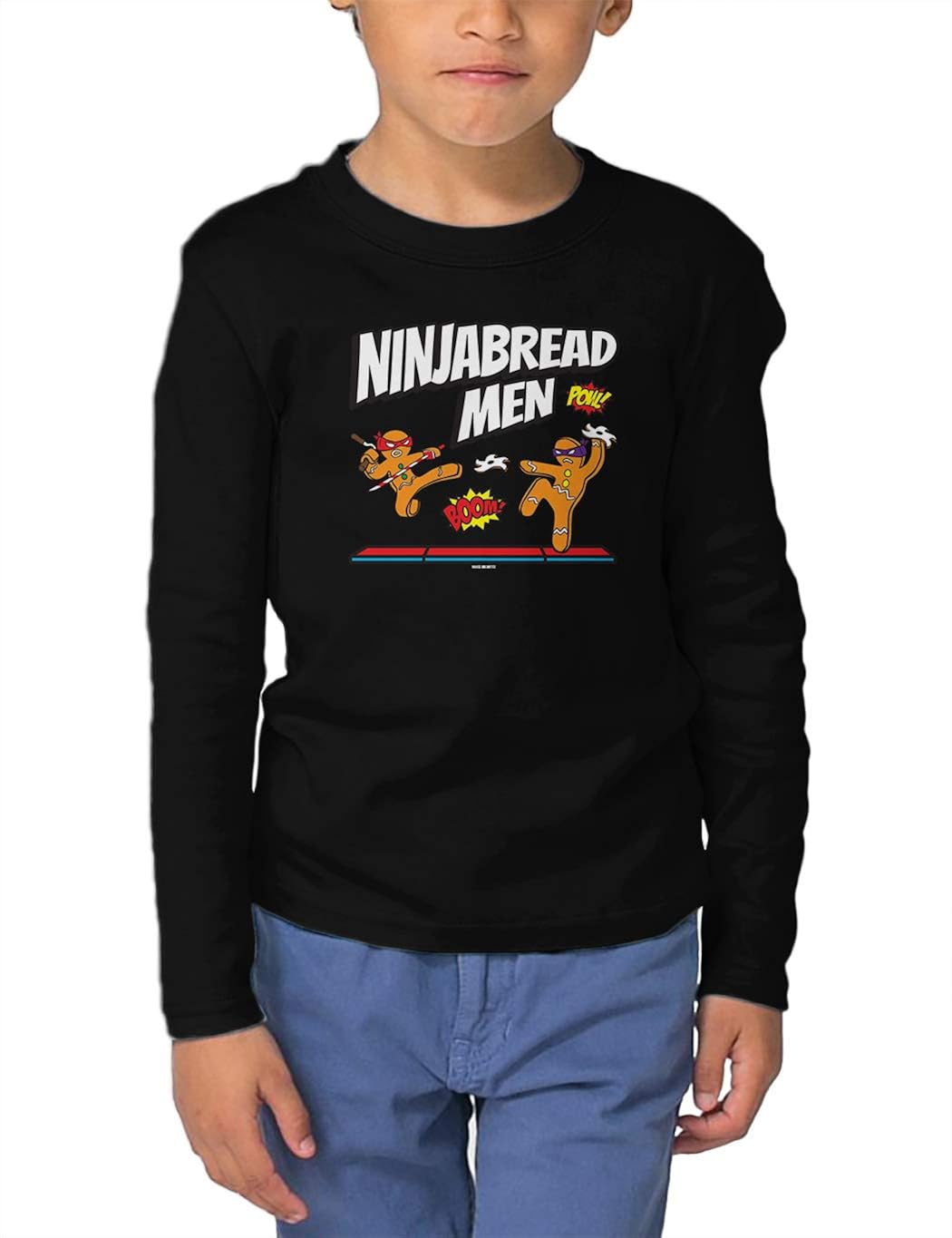 Haase Unlimited Ninjabread Men - Gingerbread Cookie Pun Infant/Toddler Cotton Jersey T-Shirt