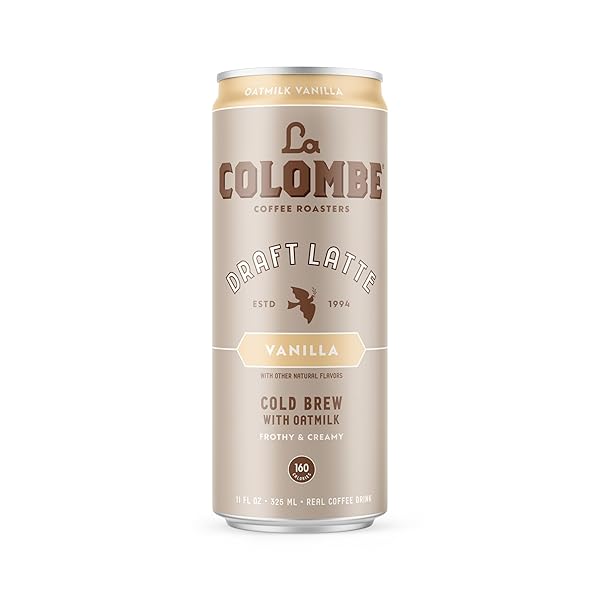 LA COLOMBE VANILLA DRAFT LATTE WITH OATMILK, 11 FL. OZ., SINGLE CAN
