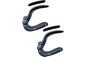 harayaa Office Chair Adjustable Armrest Pair Support Arms and Elbow Replacements with Mount Screws Comfort with Pads Gaming Chair Armrest Pads, Black