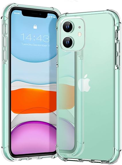 Amazon Com Mateprox Iphone 11 Case Clear Heavy Duty Protective Crystal Back Cover With Shockproof Bumper Case For Iphone 11 19 6 1 Clear Green