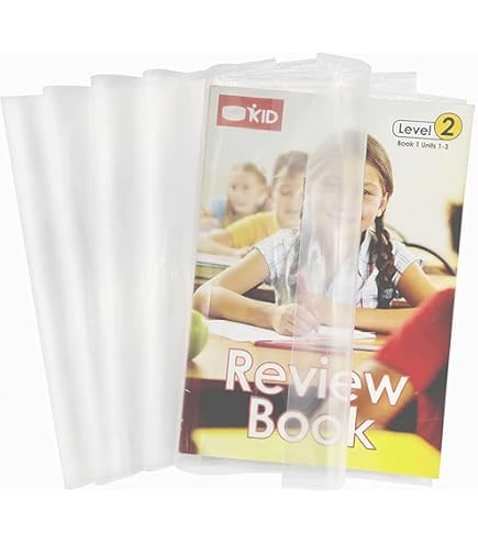 Housses Transparentes Pour Cahiers A5 – Lot De 6 Protège-cahiers En Plastique Solide 150 Microns
