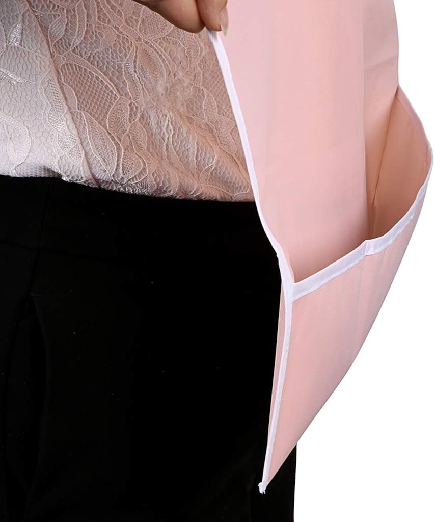 Sumnacon 4Pcs Colorful Waterproof Adult Bibs - Reusable Dining Clothing Protectors with Crumb Catcher, Decorative Washable Bibs for Adult Women Elderly Patient Disability: Clothing