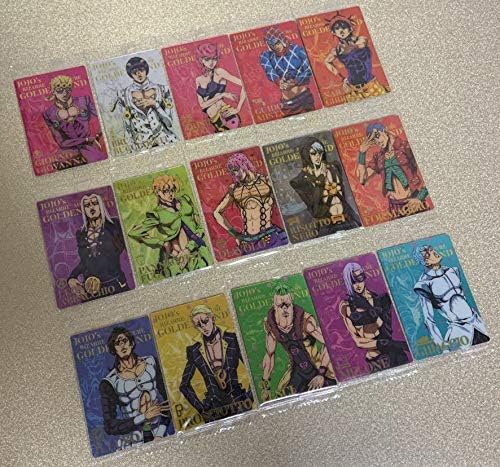 Amazon Co Jp ジョジョの奇妙な冒険 黄金の風 ジョルノ ブチャラティ トリッシュ キャラクターカード 全15種類 ウエハースカード コンプセット ホビー 通販