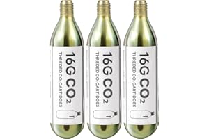 Soyishi 20 x 16g Threaded CO2 Cartridges for Bike Tires CO2 Cartridges Refills for CO2 Pump CO2 Inflator for Mountain Bikes a