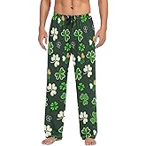 YQLROO Men's Pajama Pant Straight-Fit Pajama Bottoms Sleep PJ Lounge Pants with Pockets