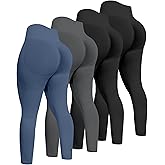 ATHVOTAR Workout Gym Leggings Women, High Waisted Seamless Butt Lifting Scrunch Butt Sports Leggings