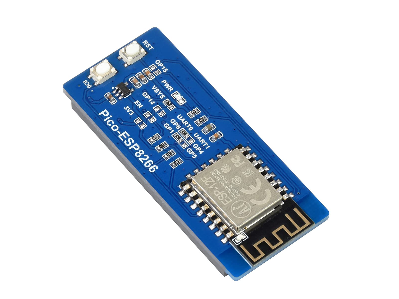 ESP8266 WiFi Module For Raspberry Pi Pico, WiFi Expansion Module Based On ESP8266,IEEE 802.11b/g/n WIFI Standard,Supports TCP/UDP Protocol,UART Communication