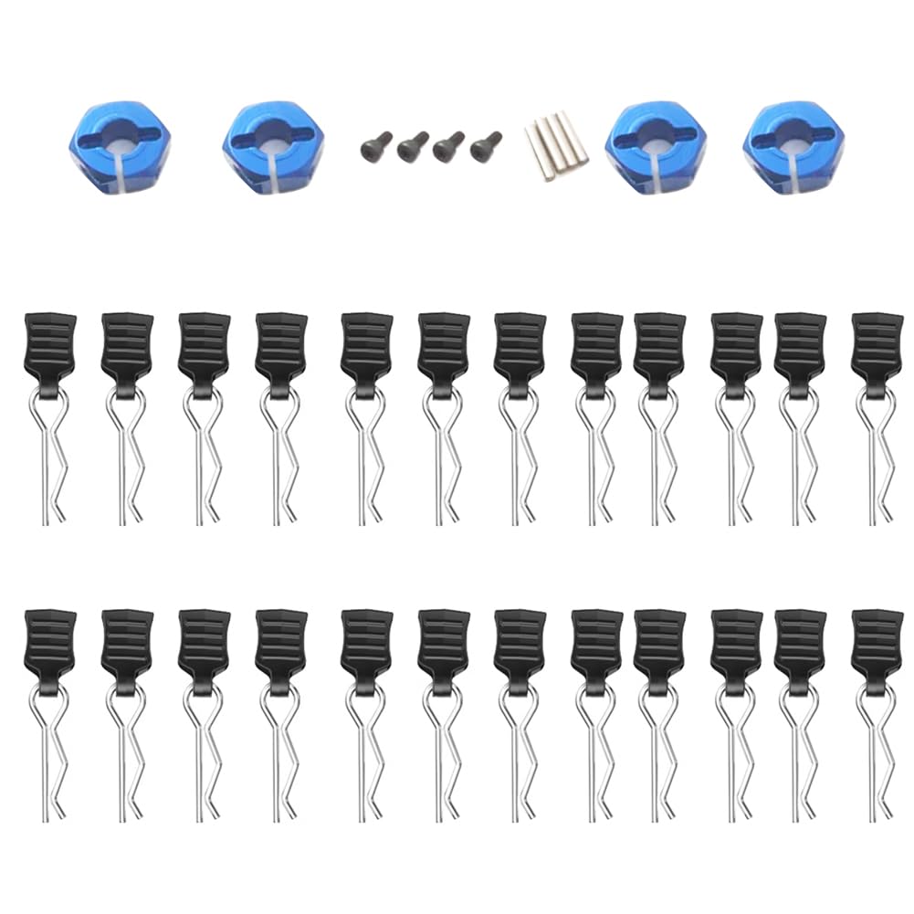 Fyfracing Shell Clips 24pcs M001 and Aluminum Wheel
