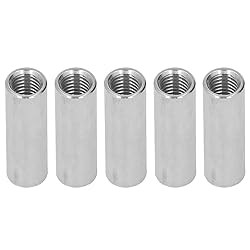 5 Pcs Round Coupling Nut M12 x 1.75 Female Thread