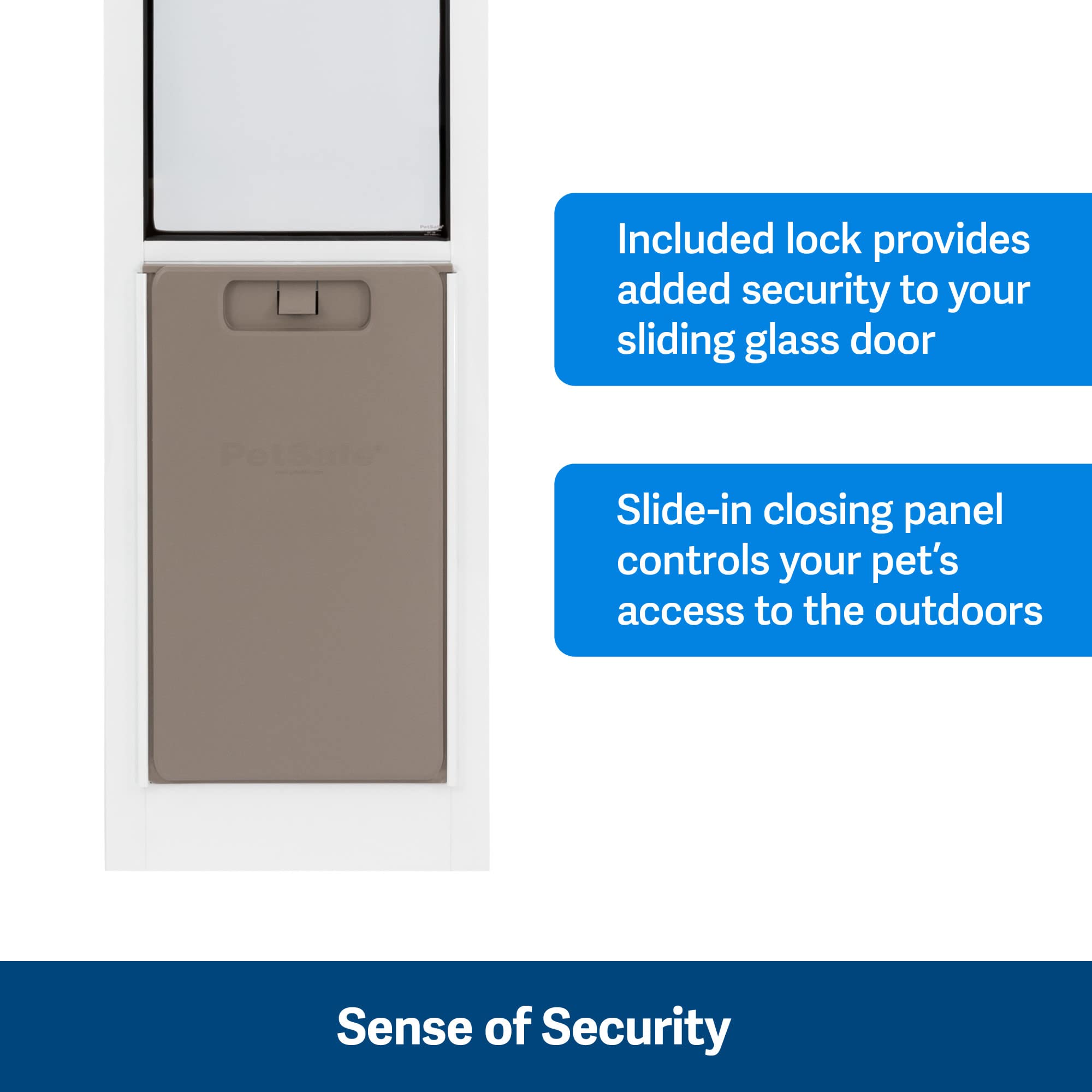 PetSafe Doggy Door for Sliding Glass Doors, Adjustable Height 75 7/8