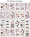Halloween Scar Tattoos Temporary - Zombie Party Supplies Cosplay Props - Realistic Bloody Makeup Face Decorations Fake Injury Wound for Halloween Costume(24 Sheets)