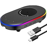 LED Mouse Jiggler Undetectable Mover Device with Timer, Mouse Mover Work from Home - ON/Off Switch, Driver-Free Shaker for Keeping PC Active and Secure